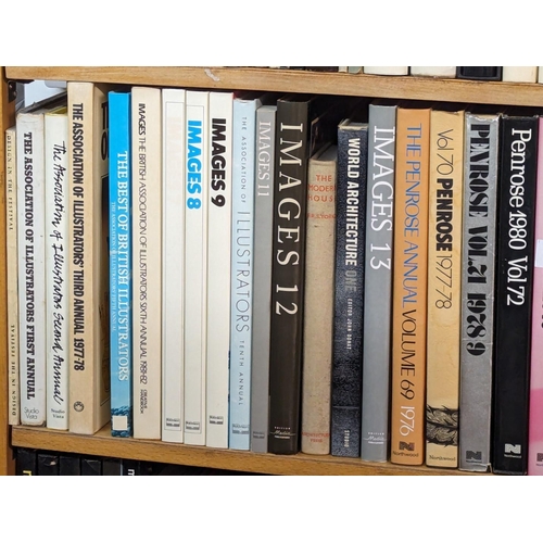 192 - ART AND DESIGN: a large collection of modern publications over 6 shelves, mostly large format public... 