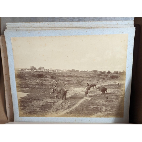 207 - PHOTOGRAPHY: misc. 19th-20thc photography in large box, inc. carte des visite album, partially ... 