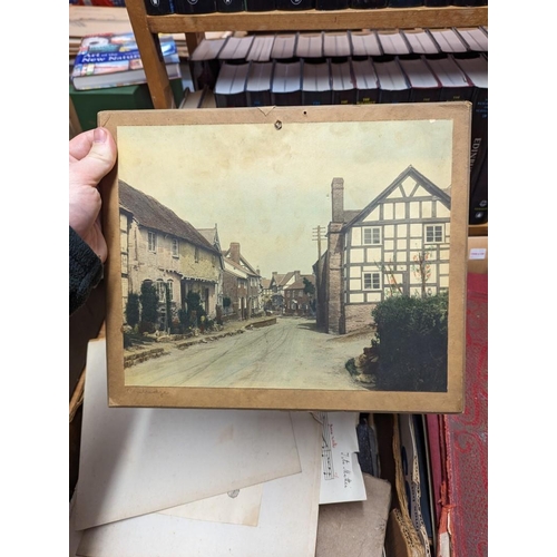 209 - MISC. EPHEMERA & PHOTOGRAPHS: a quantity in two boxes, Arkwright family. (Qty)... 