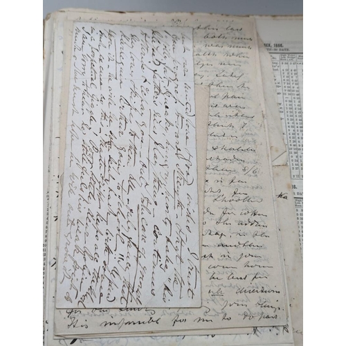 221 - FRIPP FAMILY: DIARY AND CORRESPONDENCE: closewritten and lively ms. diary of Alice Fripp, 1880s peri... 