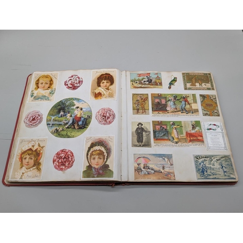 222 - ALBUM: AMERICAN ADVERTISING: good album of several hundred late 19thc American trade cards, advertis... 