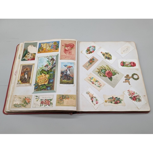 222 - ALBUM: AMERICAN ADVERTISING: good album of several hundred late 19thc American trade cards, advertis... 