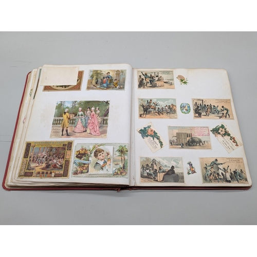 222 - ALBUM: AMERICAN ADVERTISING: good album of several hundred late 19thc American trade cards, advertis... 