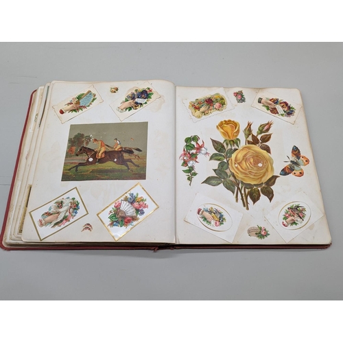 222 - ALBUM: AMERICAN ADVERTISING: good album of several hundred late 19thc American trade cards, advertis... 