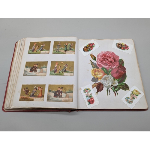 222 - ALBUM: AMERICAN ADVERTISING: good album of several hundred late 19thc American trade cards, advertis... 