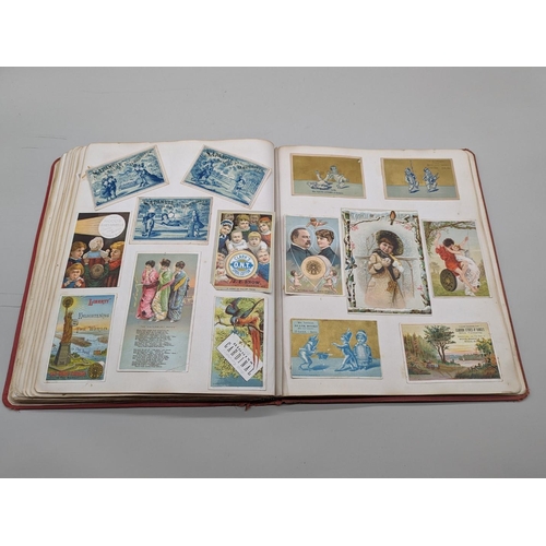 222 - ALBUM: AMERICAN ADVERTISING: good album of several hundred late 19thc American trade cards, advertis... 