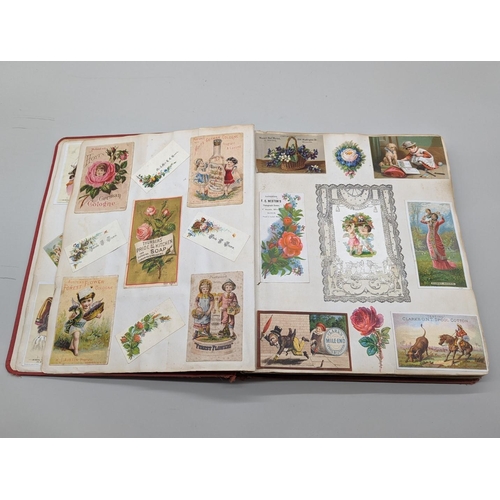 222 - ALBUM: AMERICAN ADVERTISING: good album of several hundred late 19thc American trade cards, advertis... 