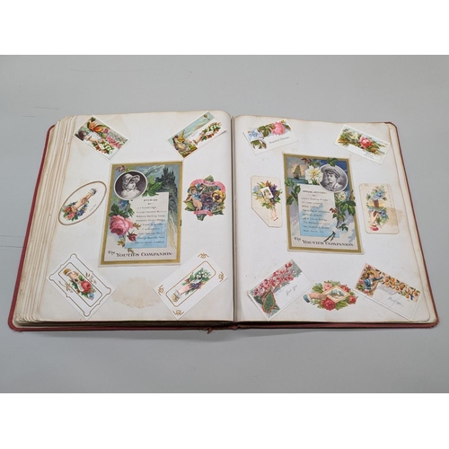 222 - ALBUM: AMERICAN ADVERTISING: good album of several hundred late 19thc American trade cards, advertis... 