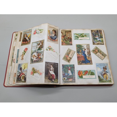 222 - ALBUM: AMERICAN ADVERTISING: good album of several hundred late 19thc American trade cards, advertis... 