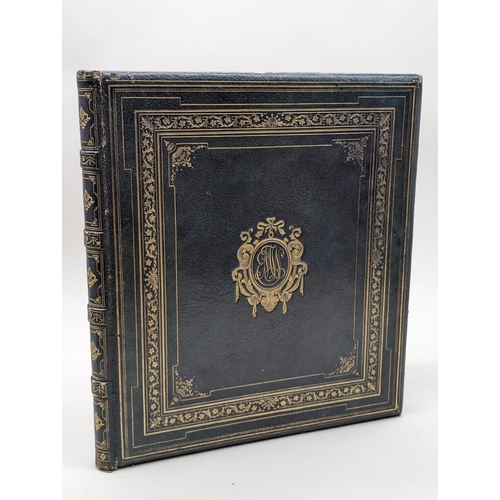 223 - ILLUMINATED PRESENTATION: calligraphic and illustrated presentation volume, addressed to Mrs Wh... 