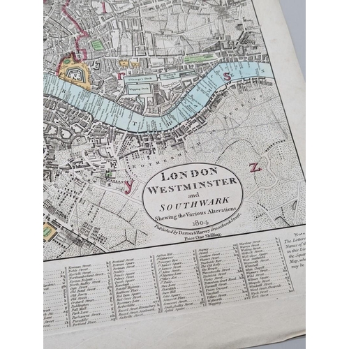 224 - MAPS: Darton & Harvey (publisher): 'London Westminster and Southwark shewing the various alterat... 