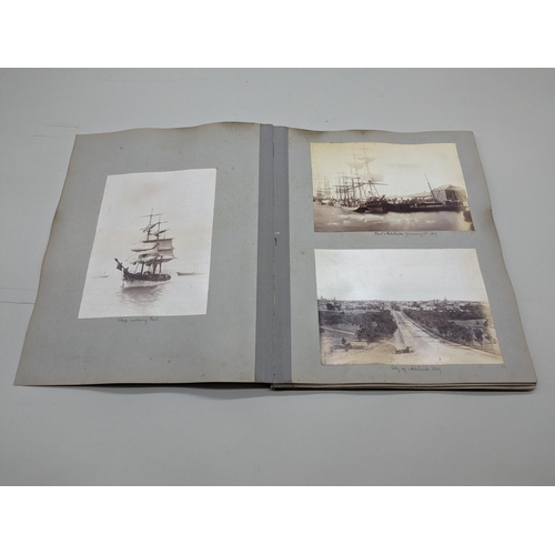 234 - PHOTOGRAPH ALBUM: AUSTRALIA & NEW ZEALAND: album of approx 64 albumen-print photographs, 1880s p... 