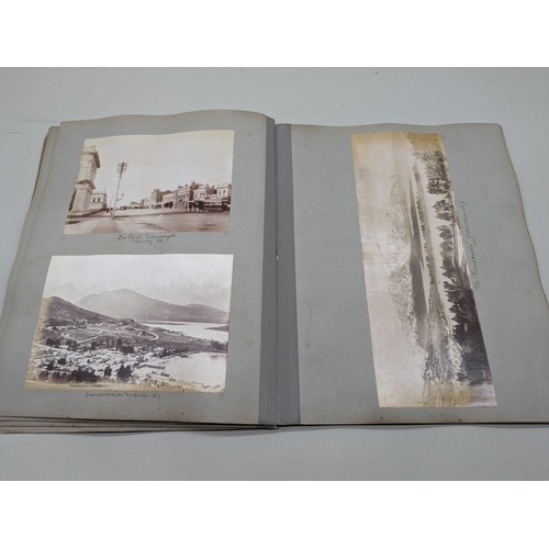 234 - PHOTOGRAPH ALBUM: AUSTRALIA & NEW ZEALAND: album of approx 64 albumen-print photographs, 1880s p... 