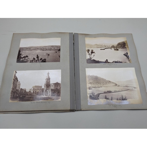 234 - PHOTOGRAPH ALBUM: AUSTRALIA & NEW ZEALAND: album of approx 64 albumen-print photographs, 1880s p... 