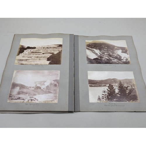 234 - PHOTOGRAPH ALBUM: AUSTRALIA & NEW ZEALAND: album of approx 64 albumen-print photographs, 1880s p... 