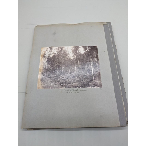 234 - PHOTOGRAPH ALBUM: AUSTRALIA & NEW ZEALAND: album of approx 64 albumen-print photographs, 1880s p... 