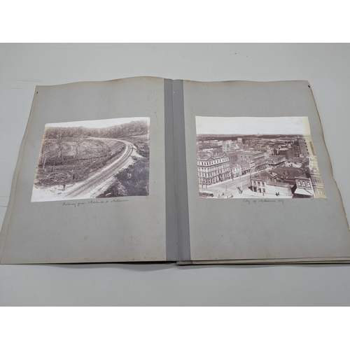 234 - PHOTOGRAPH ALBUM: AUSTRALIA & NEW ZEALAND: album of approx 64 albumen-print photographs, 1880s p... 