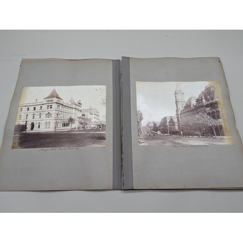 234 - PHOTOGRAPH ALBUM: AUSTRALIA & NEW ZEALAND: album of approx 64 albumen-print photographs, 1880s p... 