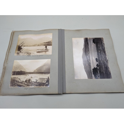 234 - PHOTOGRAPH ALBUM: AUSTRALIA & NEW ZEALAND: album of approx 64 albumen-print photographs, 1880s p... 