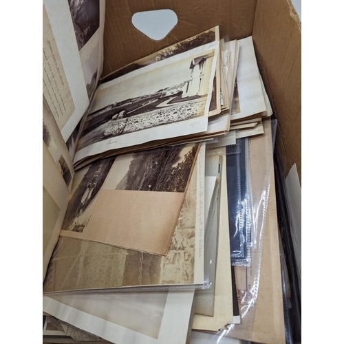 235 - PHOTOGRAPHY: quantity in large box, 19th & 20th century including military, naval and India... 