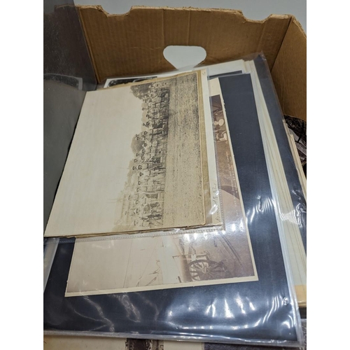 235 - PHOTOGRAPHY: quantity in large box, 19th & 20th century including military, naval and India... 