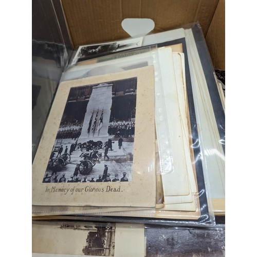 235 - PHOTOGRAPHY: quantity in large box, 19th & 20th century including military, naval and India... 