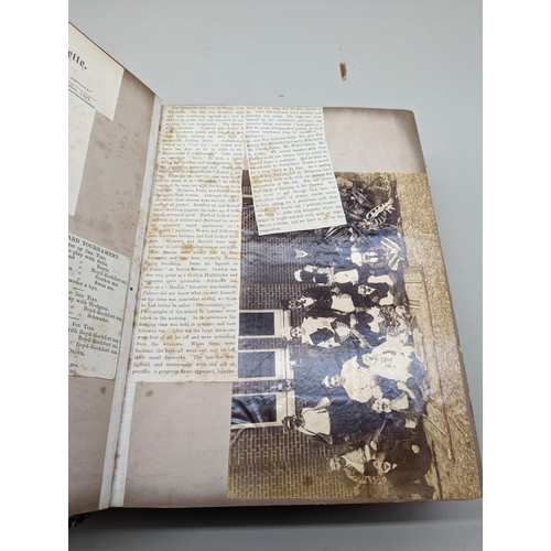 237 - ETON: oblong folio album containing photographs, reports, ephemera relating to one Robin Follett (18... 