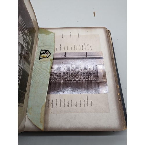 237 - ETON: oblong folio album containing photographs, reports, ephemera relating to one Robin Follett (18... 