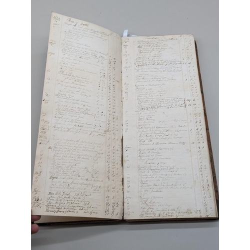 239 - CATTLE DEALERS ACCOUNT BOOK: contains 18pp ms entries recording purchase and sales of cattle an... 