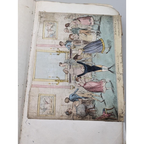 242 - GEORGIAN SCRAPBOOK: an interesting album circa 1820, comprising pasted in scraps, drawings and engra... 