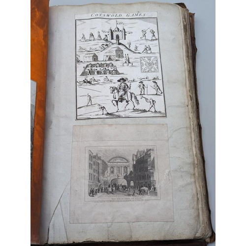 242 - GEORGIAN SCRAPBOOK: an interesting album circa 1820, comprising pasted in scraps, drawings and engra... 