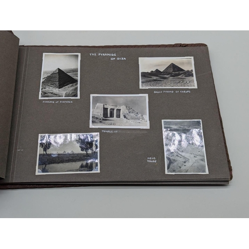 245 - PHOTOGRAPH ALBUM: 1930s-40s period album b/w photographs of Jerusalem, Hebron, street scenes et... 