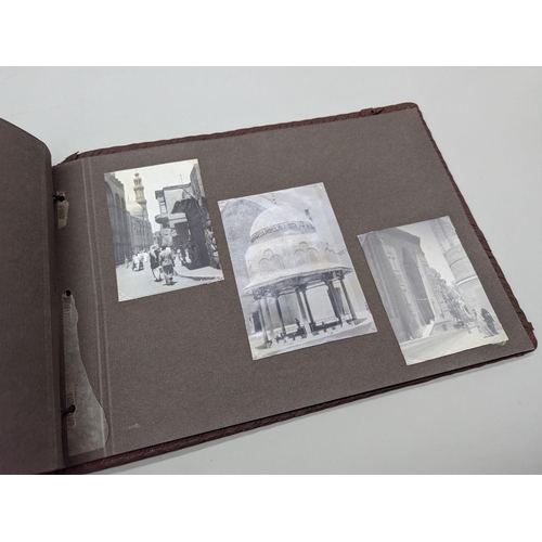 245 - PHOTOGRAPH ALBUM: 1930s-40s period album b/w photographs of Jerusalem, Hebron, street scenes et... 