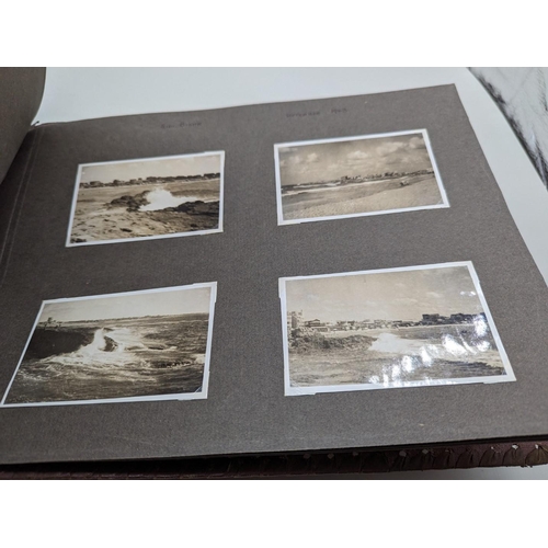 245 - PHOTOGRAPH ALBUM: 1930s-40s period album b/w photographs of Jerusalem, Hebron, street scenes et... 