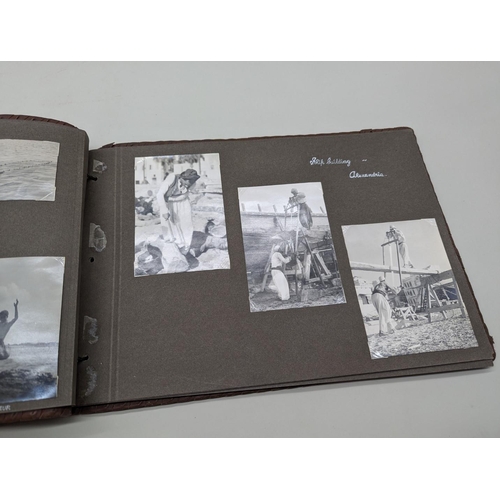 245 - PHOTOGRAPH ALBUM: 1930s-40s period album b/w photographs of Jerusalem, Hebron, street scenes et... 