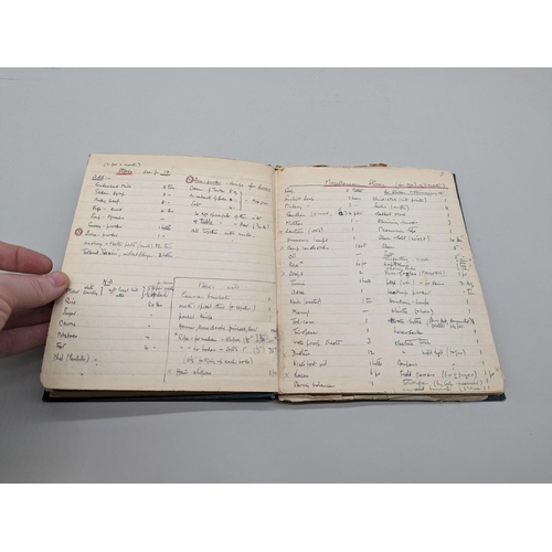 246 - BIG GAME HUNTING: a small volume of notes and cuttings on big game hunting, 1930s period, including ... 