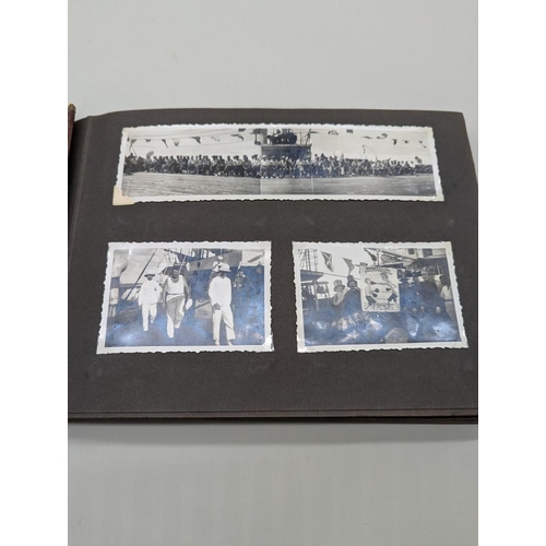 247 - WITHDRAWN FROM SALE PHOTOGRAPH ALBUM: WHALING: album of approx 170 b/w photographs, 1930s, many depi... 