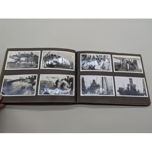 247 - WITHDRAWN FROM SALE PHOTOGRAPH ALBUM: WHALING: album of approx 170 b/w photographs, 1930s, many depi... 