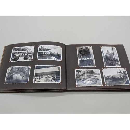 247 - WITHDRAWN FROM SALE PHOTOGRAPH ALBUM: WHALING: album of approx 170 b/w photographs, 1930s, many depi... 