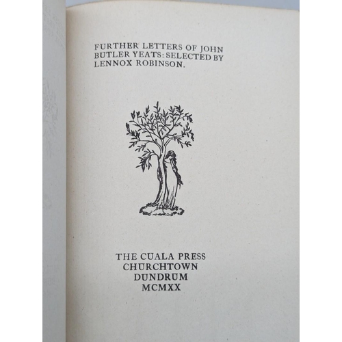 25 - ROBINSON (Lennox, editor): 'Further Letters of John Butler Yeats..': Churchtown, Cuala Press, 1... 