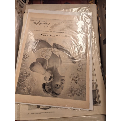 250 - LINGERIE/FASHIONS: small quantity of advertising, cuttings, periodicals and ephemera related, largel... 