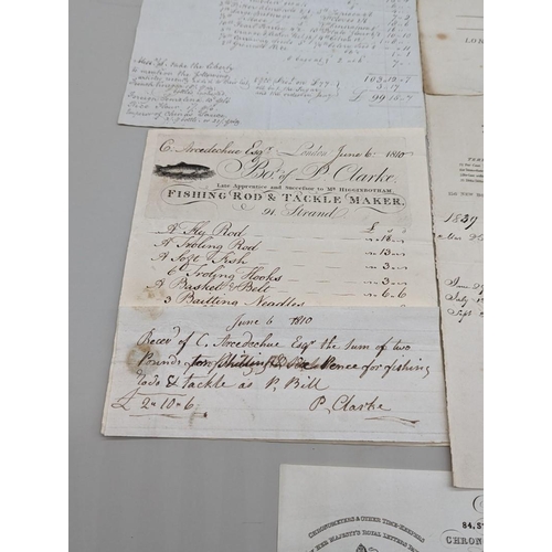 257 - BILLHEADS: a small group of early 19thc examples to include engraved receipt with manuscript en... 