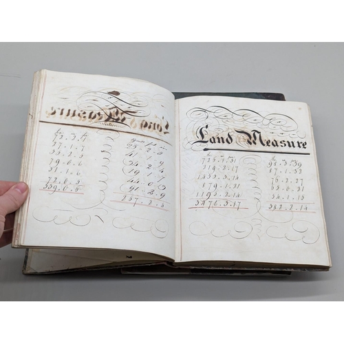 263 - MANUSCRIPT EXERCISE BOOKS, EARLY 19TH CENTURY: a group of 5 in various neat hands, including arithme... 