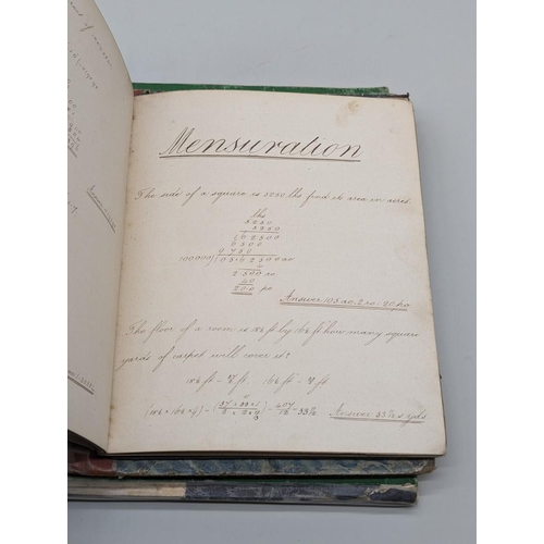 263 - MANUSCRIPT EXERCISE BOOKS, EARLY 19TH CENTURY: a group of 5 in various neat hands, including arithme... 