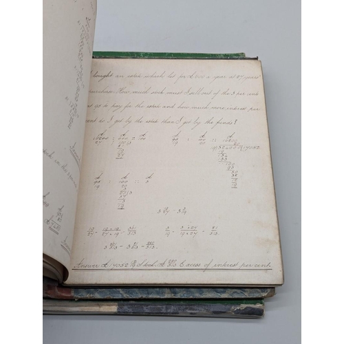 263 - MANUSCRIPT EXERCISE BOOKS, EARLY 19TH CENTURY: a group of 5 in various neat hands, including arithme... 