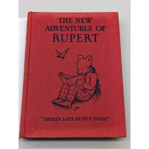 270 - BESTALL (Alfred E): 'The New Adventures of Rupert..': FIRST EDITION, illustrations printed in red an... 