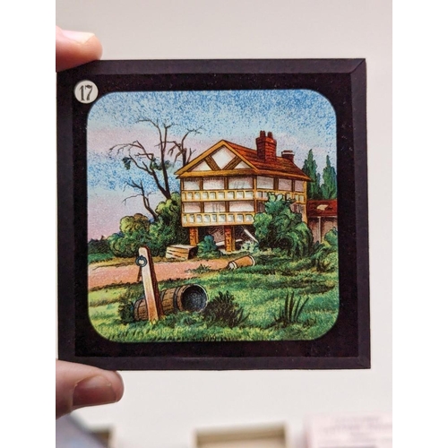 272 - COLOURED LANTERN SLIDES: Uncle Tom's Cabin. Complete, contained in 3 original printed boxes wit... 