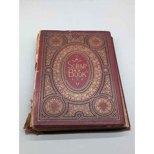 273 - SCRAPBOOK: large 19thc album filled with printed and manuscript items, Duffield Park Derby, Oakden F... 