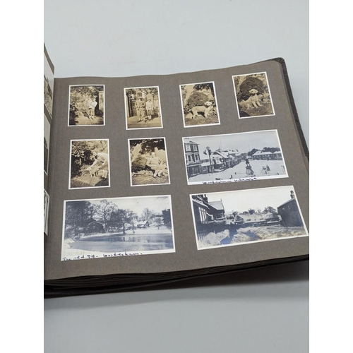 276 - PHOTOGRAPH ALBUM: album of approx 400+ b/w photographs, 1930s period, inc. good image of Edward... 