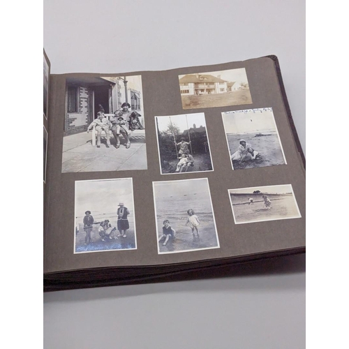 276 - PHOTOGRAPH ALBUM: album of approx 400+ b/w photographs, 1930s period, inc. good image of Edward... 